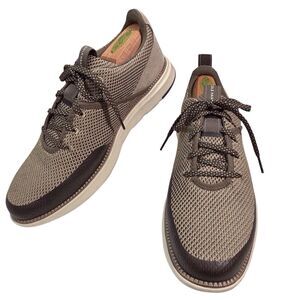 Cole Haan Grand Atlantic Sneakers Men's 9.5M Brown Knit Lace Up C37210 Zerogrand